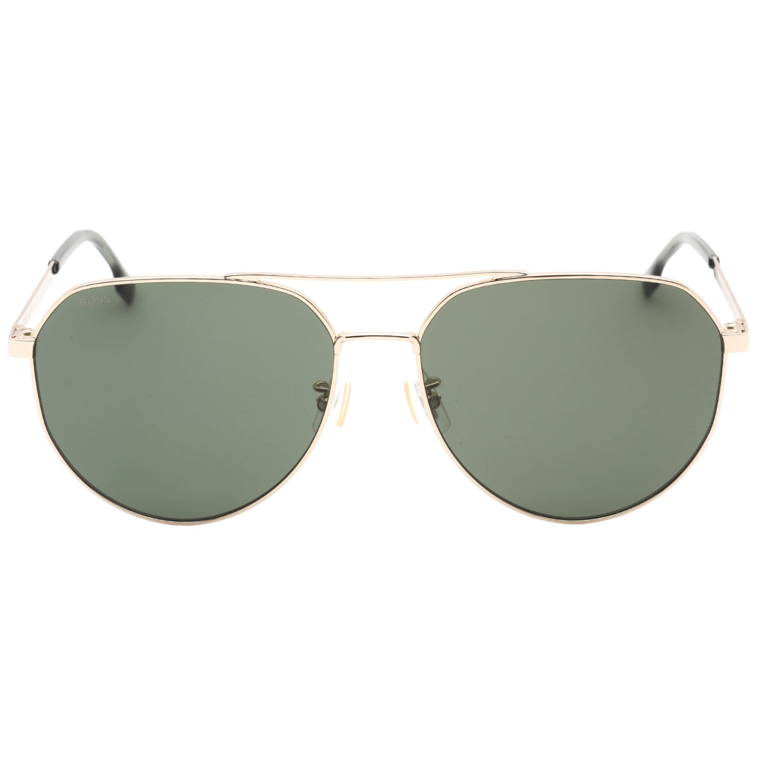 Hugo Boss Green Lens Gold Sunglasses One Size
