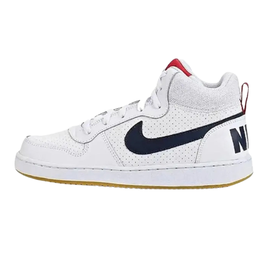 Nike  839977 107 107 White/Black/Red Trainer Nike Court Borough Mid (Gs) UK 3.5
