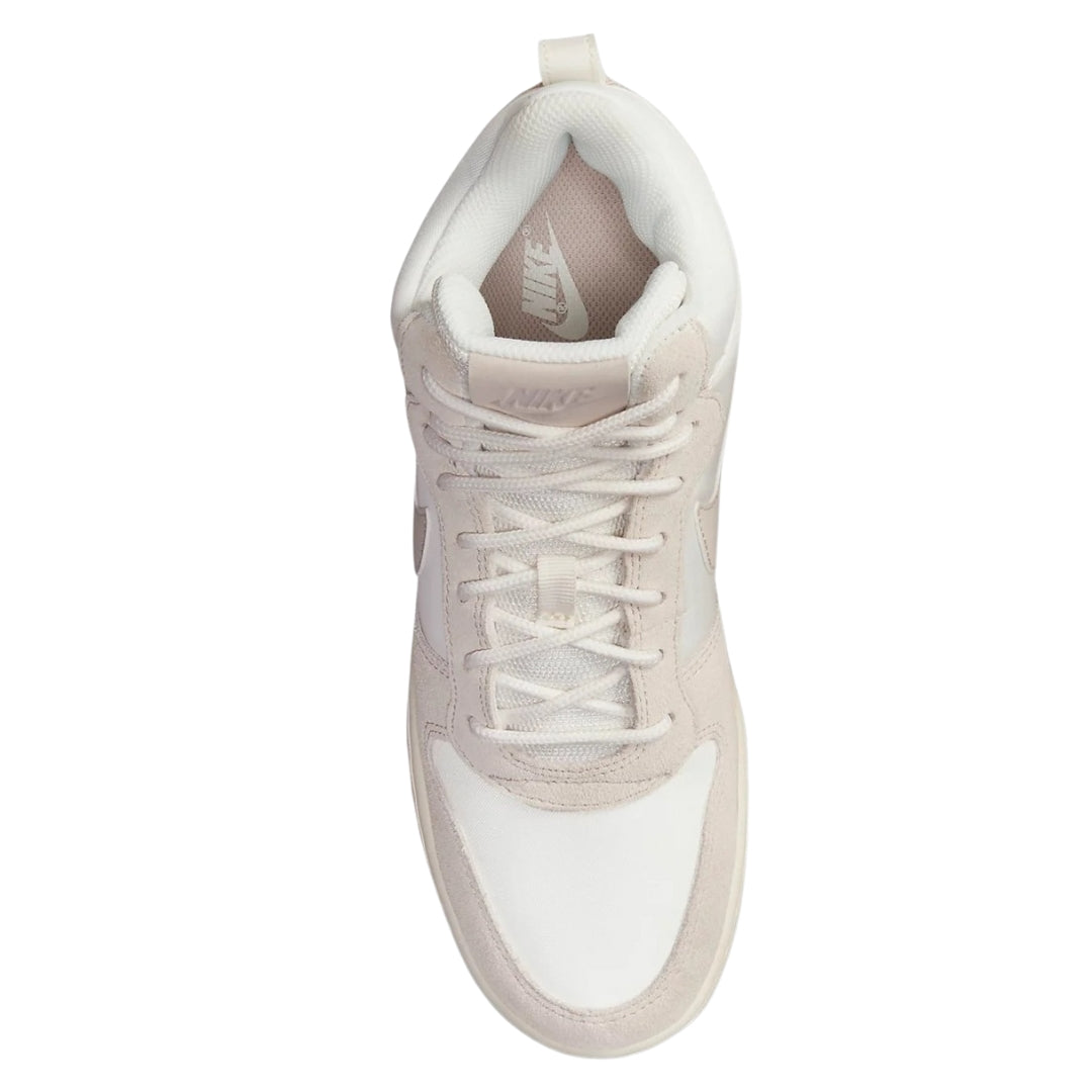 NIKE 844907 101 Nike Court Borough Mid Prem  WHITE/BEIGE TRAINER WOMEN UK 3