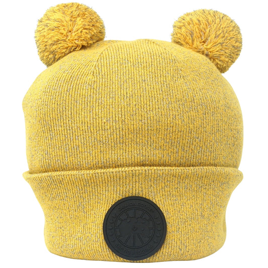 Canada Goose X Angel Chen Double Pom Toque Yelllow Beanie 8820LC 1039