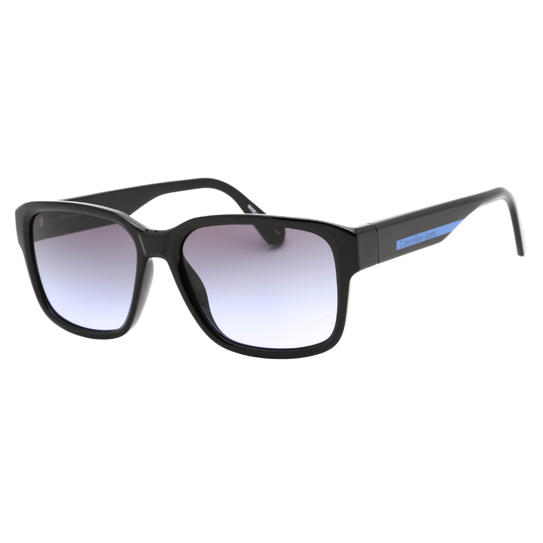 Calvin Klein Black Framed Grey Violet Gradient Lensed Sunglasses One Size