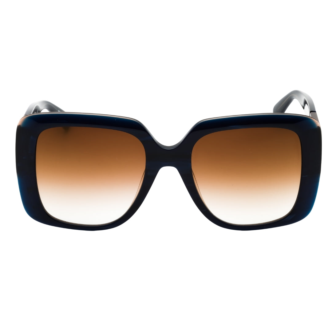 Longchamp LO713S 403 BLUE STONE/BROWN/Brown Gradient Sunglasses Female One Size