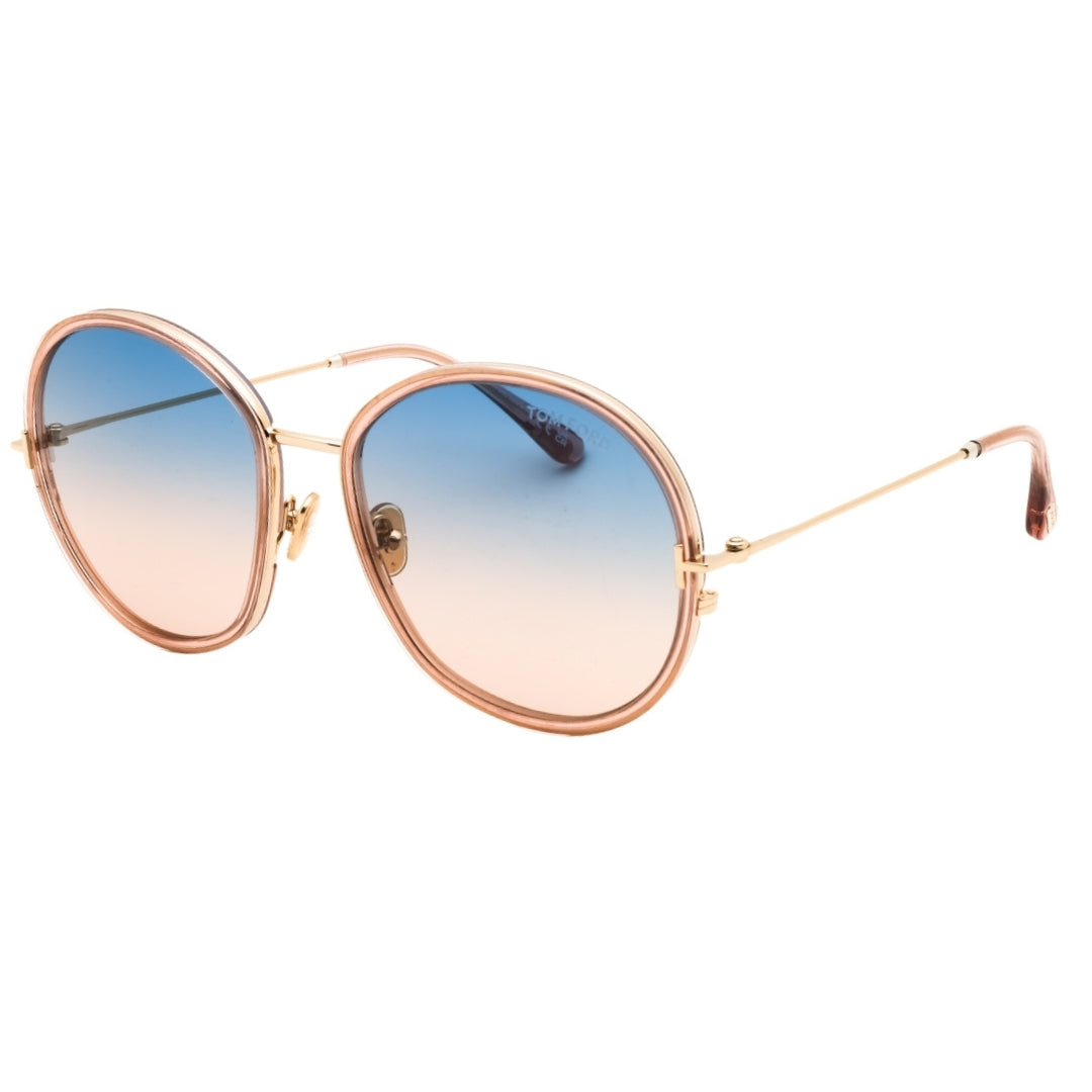 Tom Ford FT0946 Hunter-02 72W shiny pink / gradient blue Sunglasses Female 58X18X140 One Size