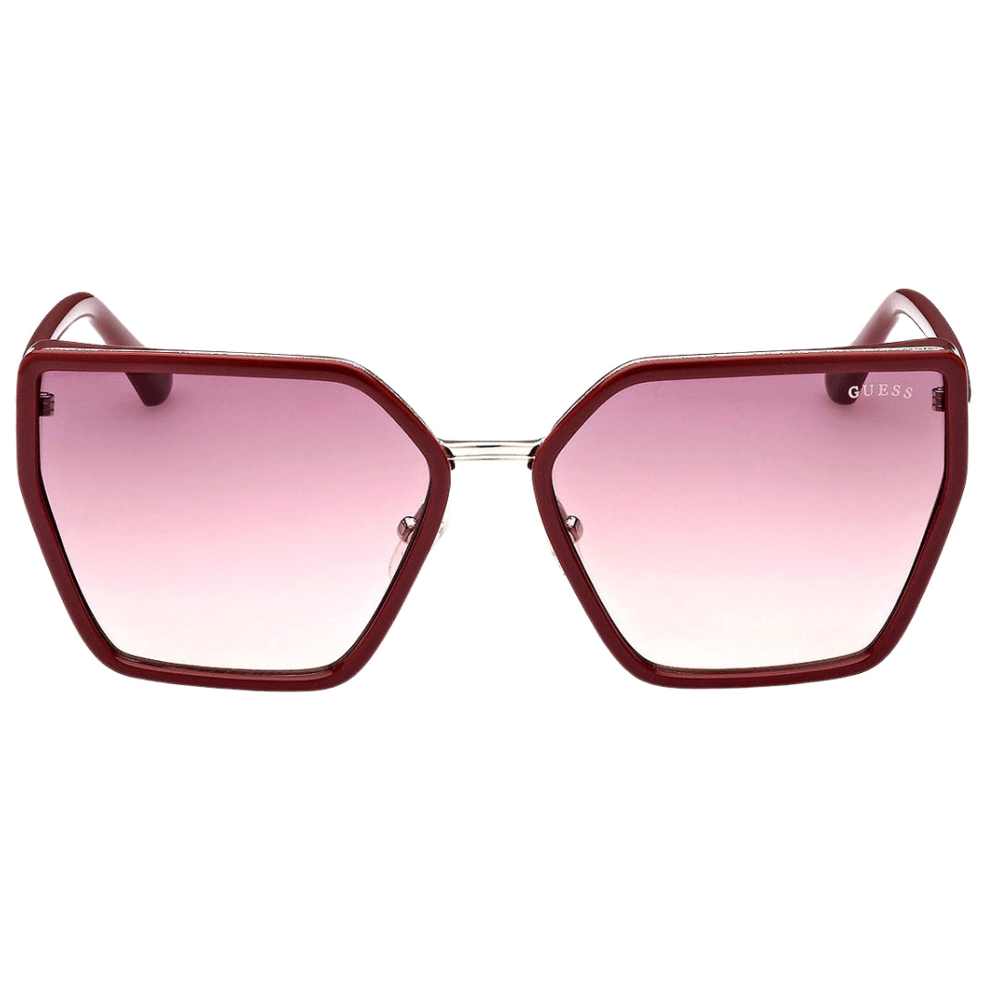 Guess Shiny Bourdeaux Frame Gradient Bordeaux Lens Sunglasses GU7871 69Z