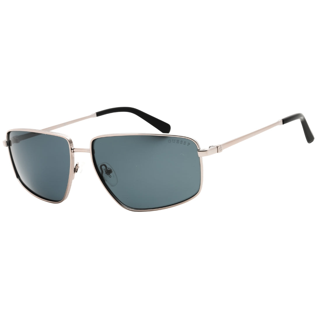 Guess Gu00088 08D Shiny Gunmetal  / Smoke Polarized Sunglasses One Size