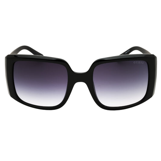 Guess GU00097 01B Shiny Black / Clear Sunglasses Female 53X21X135 One Size