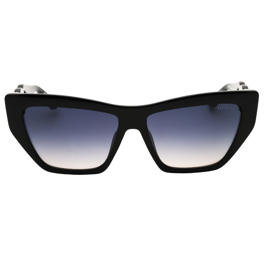 Guess GU00111 01B Shiny Black / Gradient Smoke Sunglasses Female 56X14X130 One Size