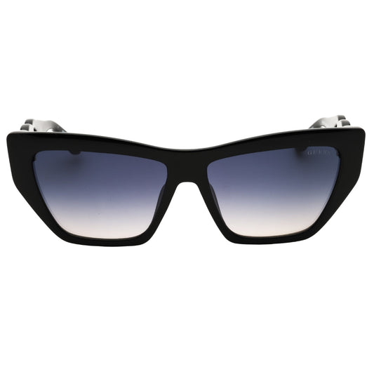 Guess GU00111 01B Shiny Black / Gradient Smoke Sunglasses Female 56X14X130 One Size