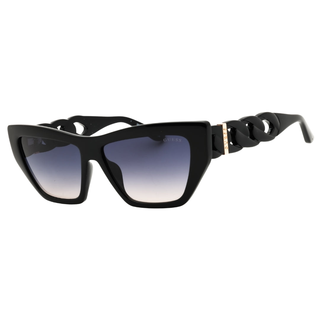 Guess GU00111 01B Shiny Black / Gradient Smoke Sunglasses Female 56X14X130 One Size