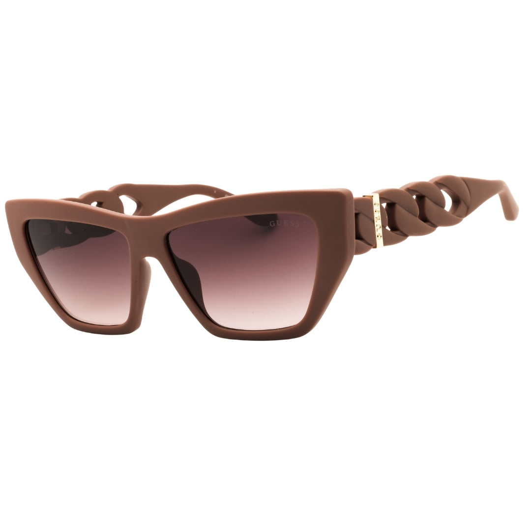 Guess GU00111 58F Matte Beige / Gradient Brown Sunglasses Female 56X14X130 One Size
