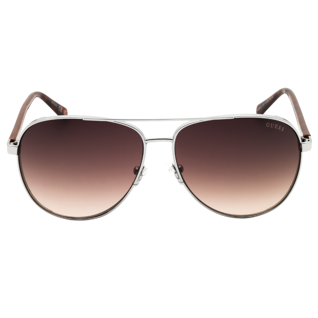 Guess GU00140 08F shiny gunmetal  / gradient brown Sunglasses 61X13X140 One Size