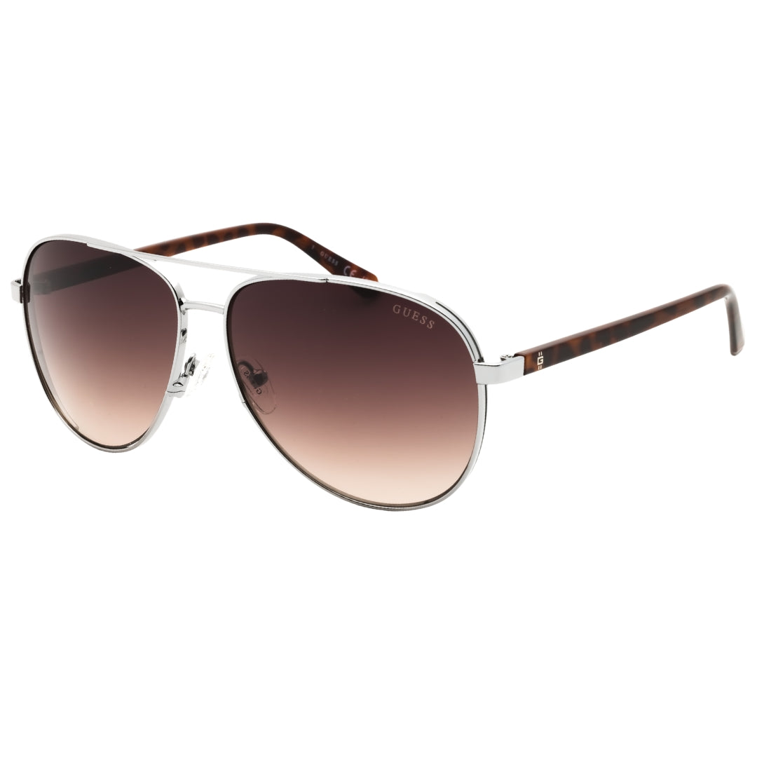 Guess GU00140 08F shiny gunmetal  / gradient brown Sunglasses 61X13X140 One Size