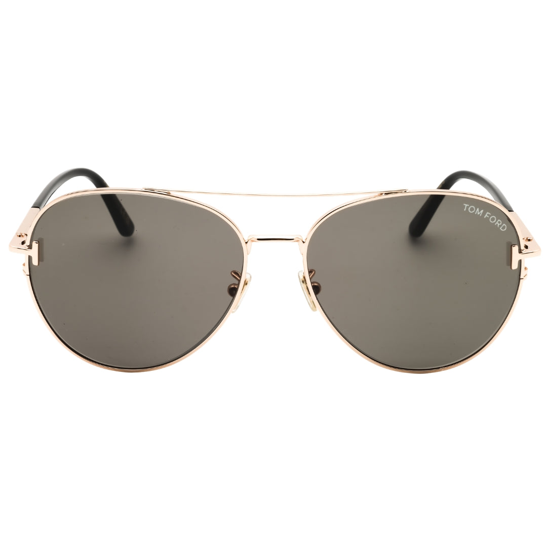 Tom Ford FT1146-K 28A shiny rose gold / smoke Sunglasses Female 60X16X140 One Size