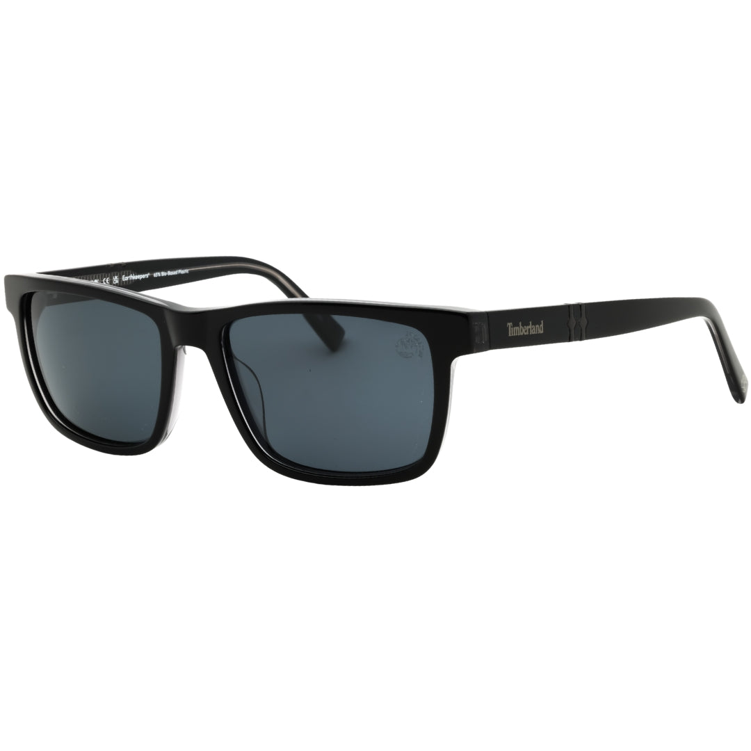 Timberland Tb00020 01D Shiny Black  / Smoke Polarized Sunglasses 55X17X140 One Size