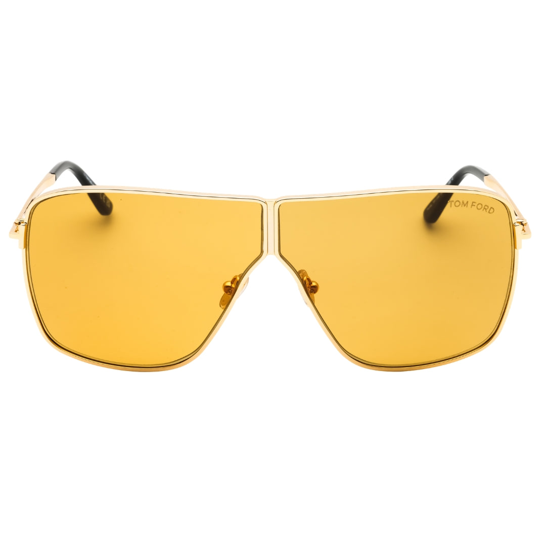 Tom Ford FT1159 Huxley 30E shiny deep gold / brown Sunglasses Female 68X3X135 One Size