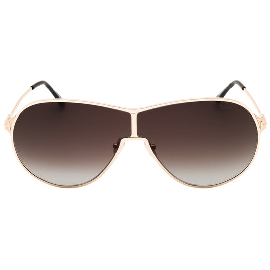 Tom Ford FT1174 Gaia 28K shiny rose gold / gradient roviex Sunglasses Female 71X2X140 One Size