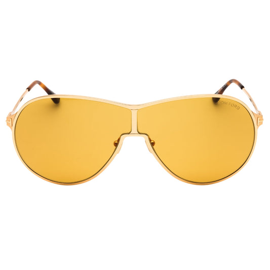 Tom Ford FT1174 Gaia 30E shiny deep gold / brown Sunglasses Female 71X2X140 One Size
