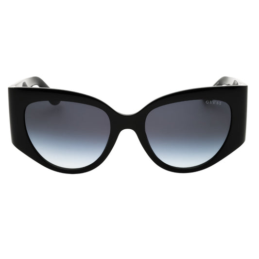 Guess GU00202 01B shiny black  / gradient smoke Sunglasses Female 54X19X135 One Size