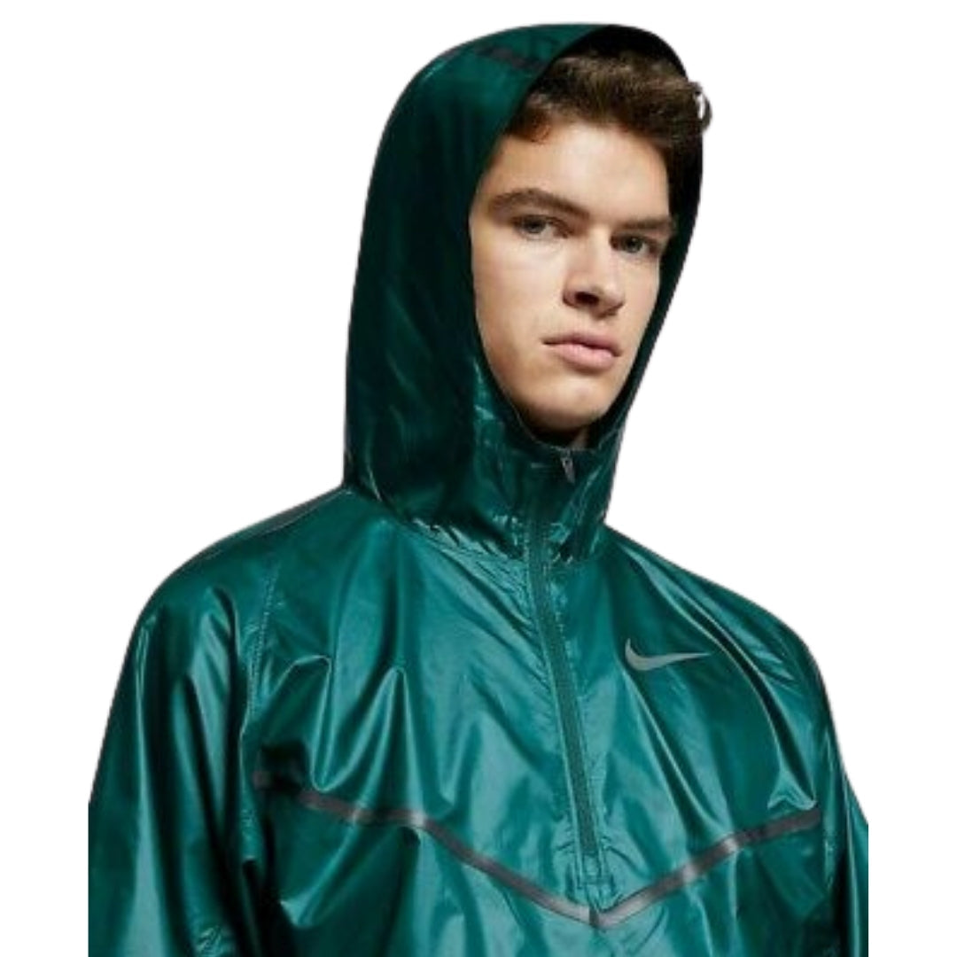 NIKE 933419-372 SIV 372 DARK GREEN NIKE STANDARD FIT CONVERTIBLE L/S TOP/JACKET 933410 MENS S