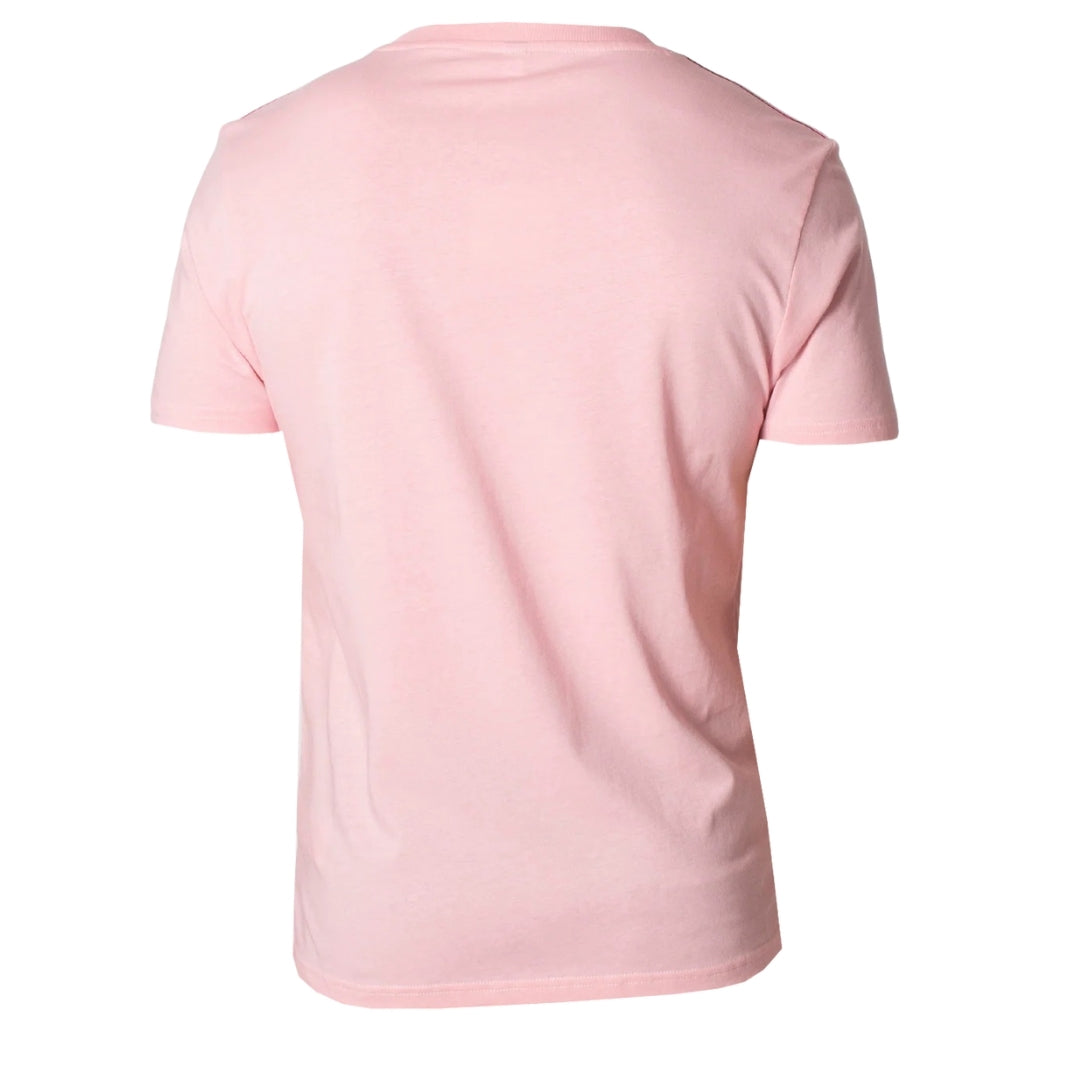 Moschino Taped Shoulder Logo Pink T-Shirt XS