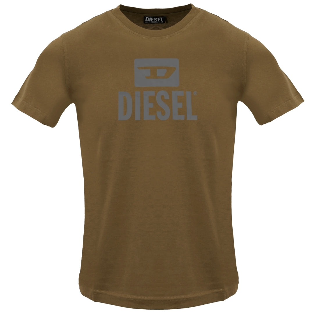 Diesel T Diego Tone On Tone Coffee Liqueur T Shirt 7Da Brown