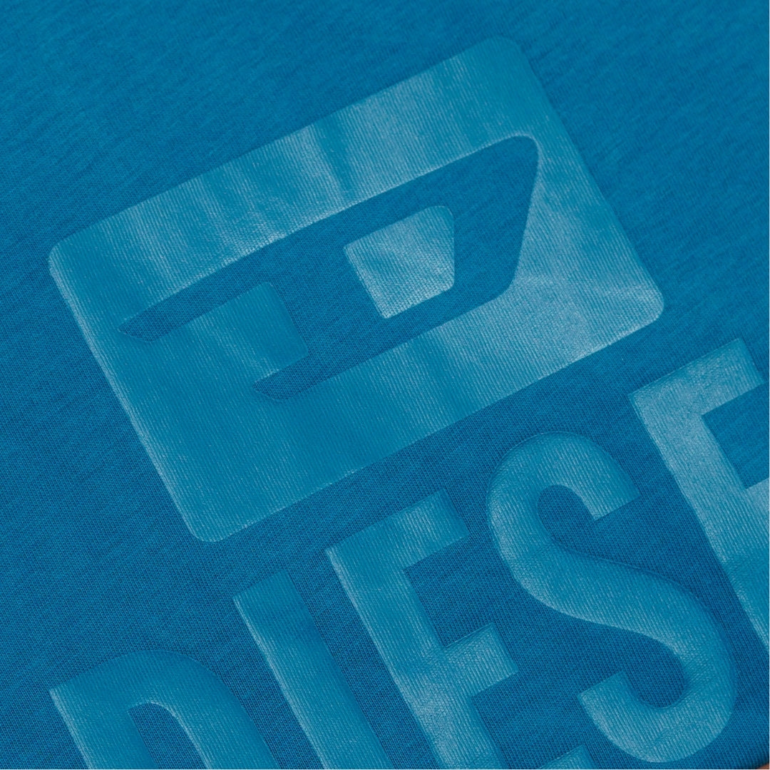 Diesel T Diego Tone On Tone Blue Sapphire T Shirt 8Nt Blue