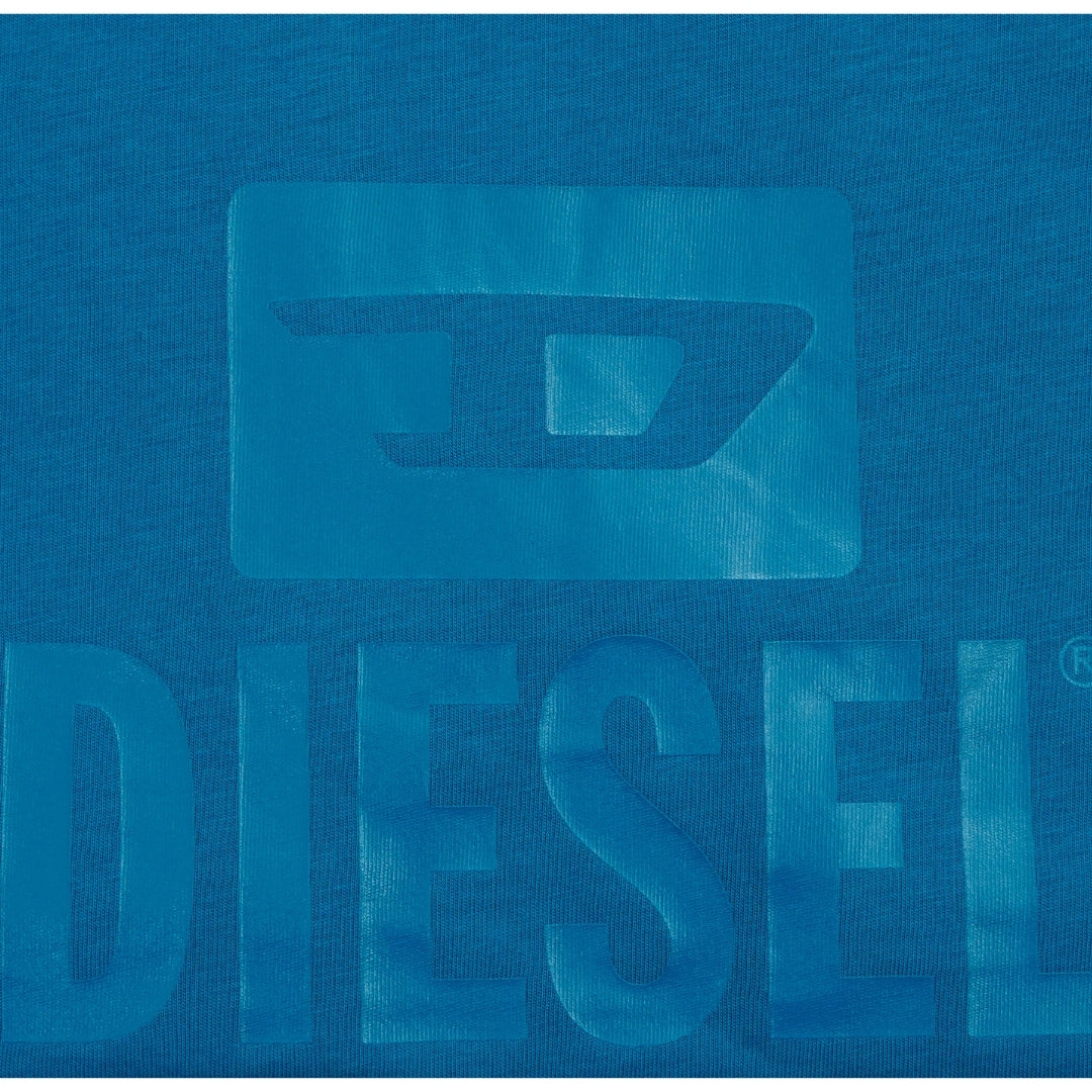 Diesel T Diego Tone On Tone Blue Sapphire T Shirt 8Nt Blue