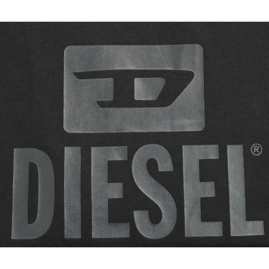 Diesel T Diego Tone On Tone Caviar T Shirt 900 Black - Style Centre Wholesale