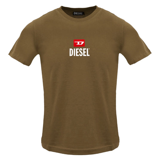 Diesel T Just Small New D Logo Coffee Liqueur T Shirt 7Da Brown