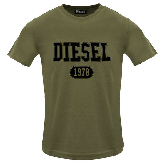 Diesel T Diegor 1 A Deep Depths T Shirt 5Ix Green - Style Centre Wholesale