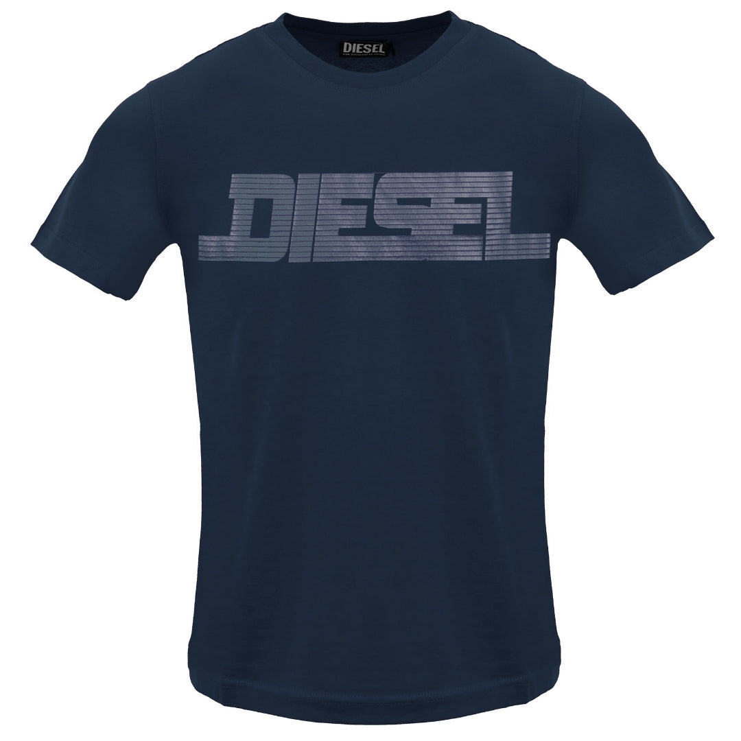 Diesel T Just 12 5 Total Eclipse T Shirt 81E Navy Blue - Style Centre Wholesale