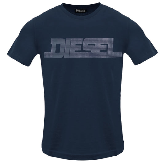 Diesel T Just 12 5 Total Eclipse T Shirt 81E Navy Blue - Style Centre Wholesale