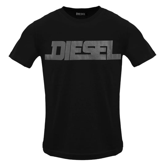 Diesel T Just 12 5 Caviar T Shirt 900 Black - Style Centre Wholesale