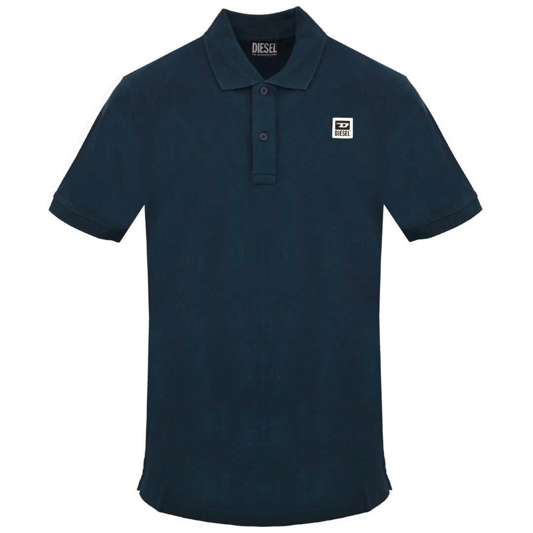 Diesel T Smith 250104 Off Total Eclipse Polo Shirt 81E Navy Blue