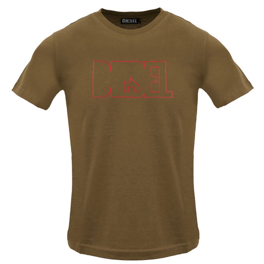 Diesel T Diegor 250215 Off Coffee Liqueur T Shirt 7Da Brown - Style Centre Wholesale