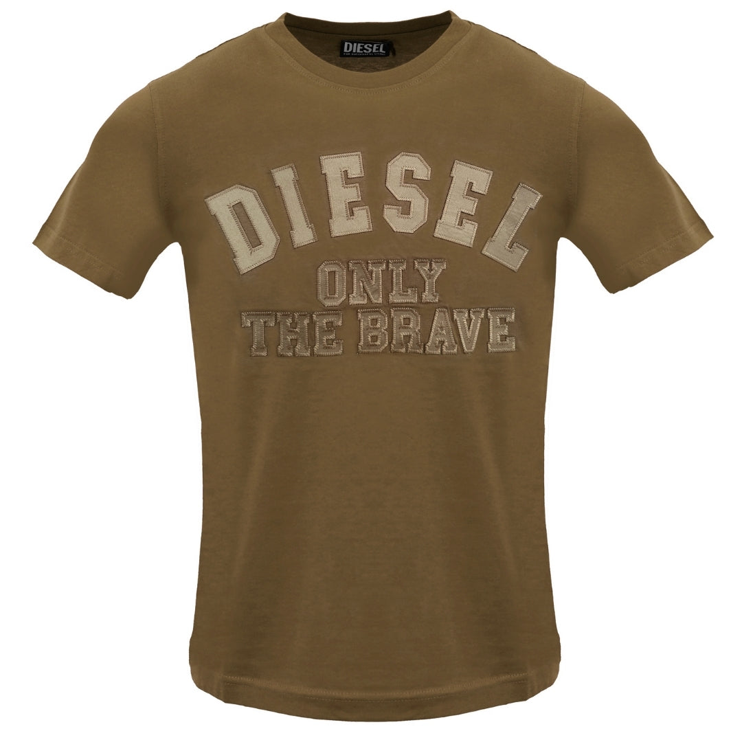 Diesel T Just 250216 Off Coffee Liqueur T Shirt 7Da Brown - Style Centre Wholesale
