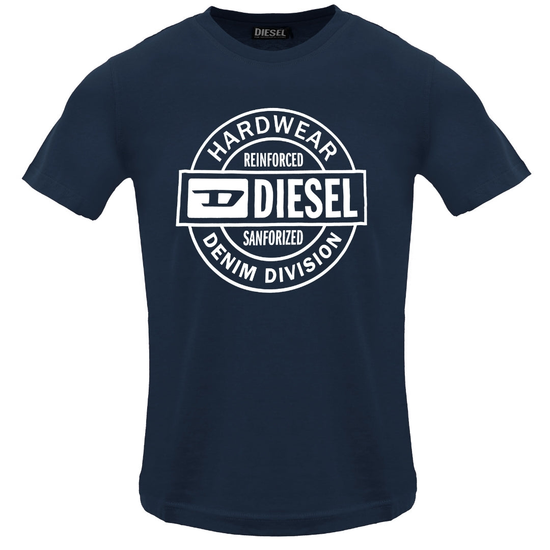 Diesel T Just 250218 Off Total Eclipse T Shirt 81E Navy Blue