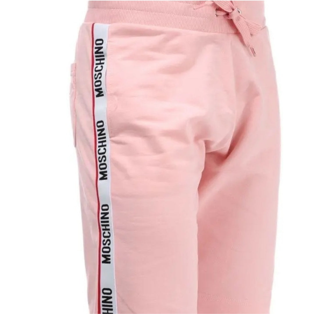 Moschino Branded Tape Legs Pink Shorts A6885 4409 0227 - Style Centre Wholesale