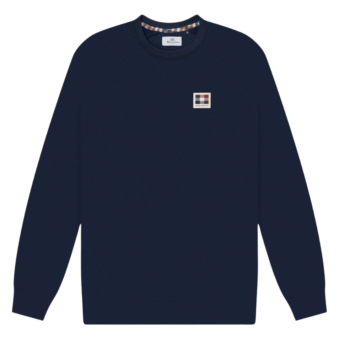 Aquascutum Active Patch Crewneck Navy S