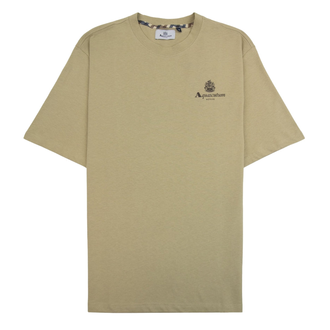 Aquascutum Active Small Logo T-Shirt Beige S