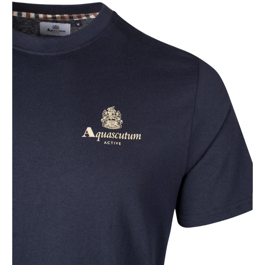 Aquascutum Active Small Logo T-Shirt Navy S