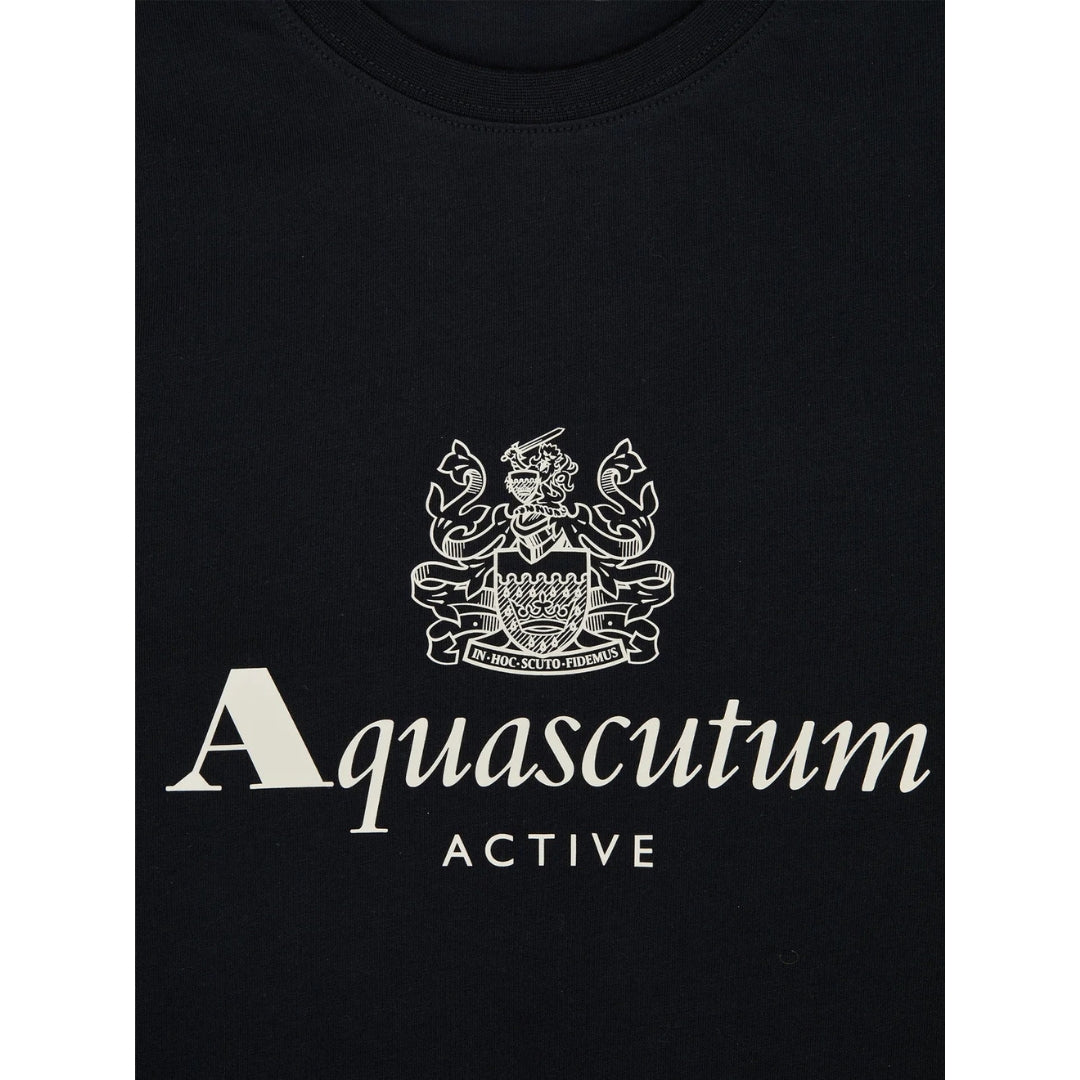 Aquascutum Active Big Logo T-Shirt Black S