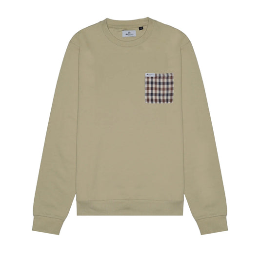 Aquascutum Active Iconic Pocket Crewneck Beige M