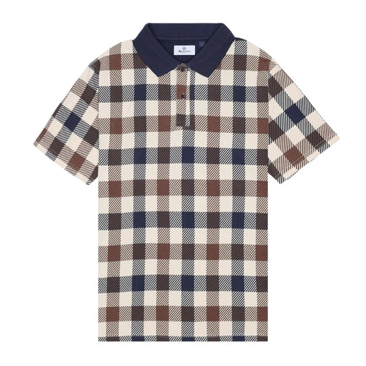Aquascutum Active Macro Iconic Polo Navy M