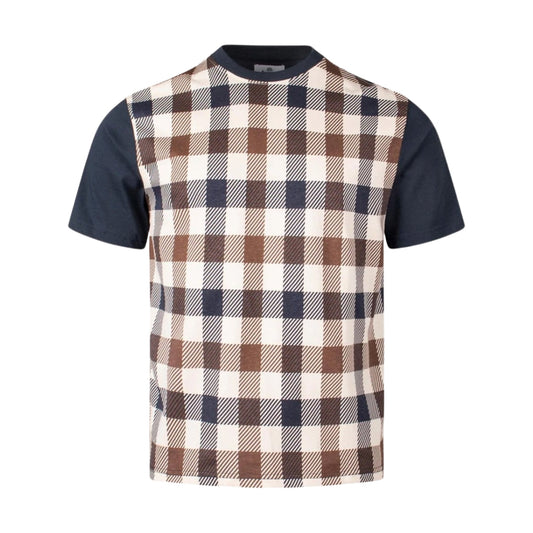 Aquascutum Active Macro Iconic T-Shirt Macro Club Check L