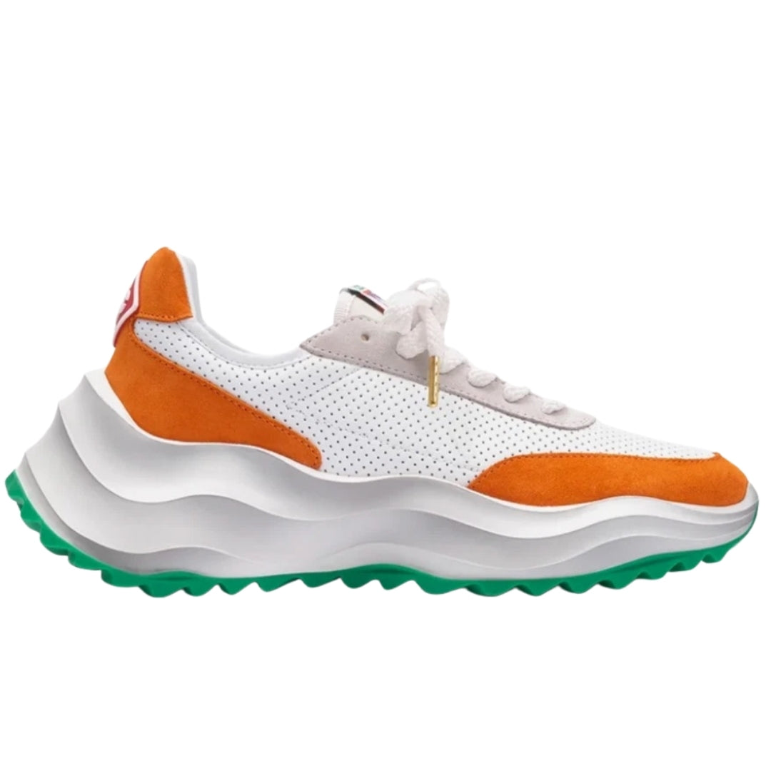 Casablanca Atlantis Sneaker White Orange Af22 Snk 002 02 4 002 White Shoes Womens