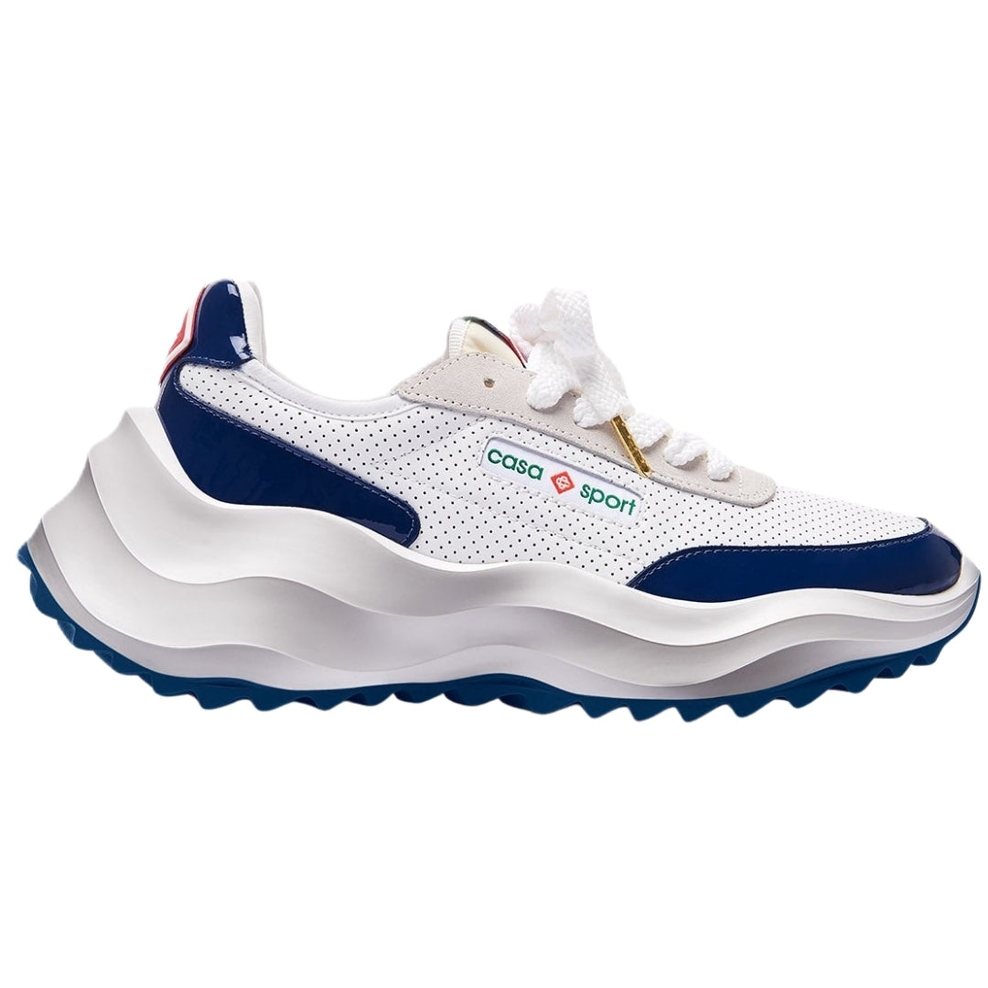 Casablanca Atlantis Sneaker White Navy As23 Snk 015 03 015 White Shoes Mens