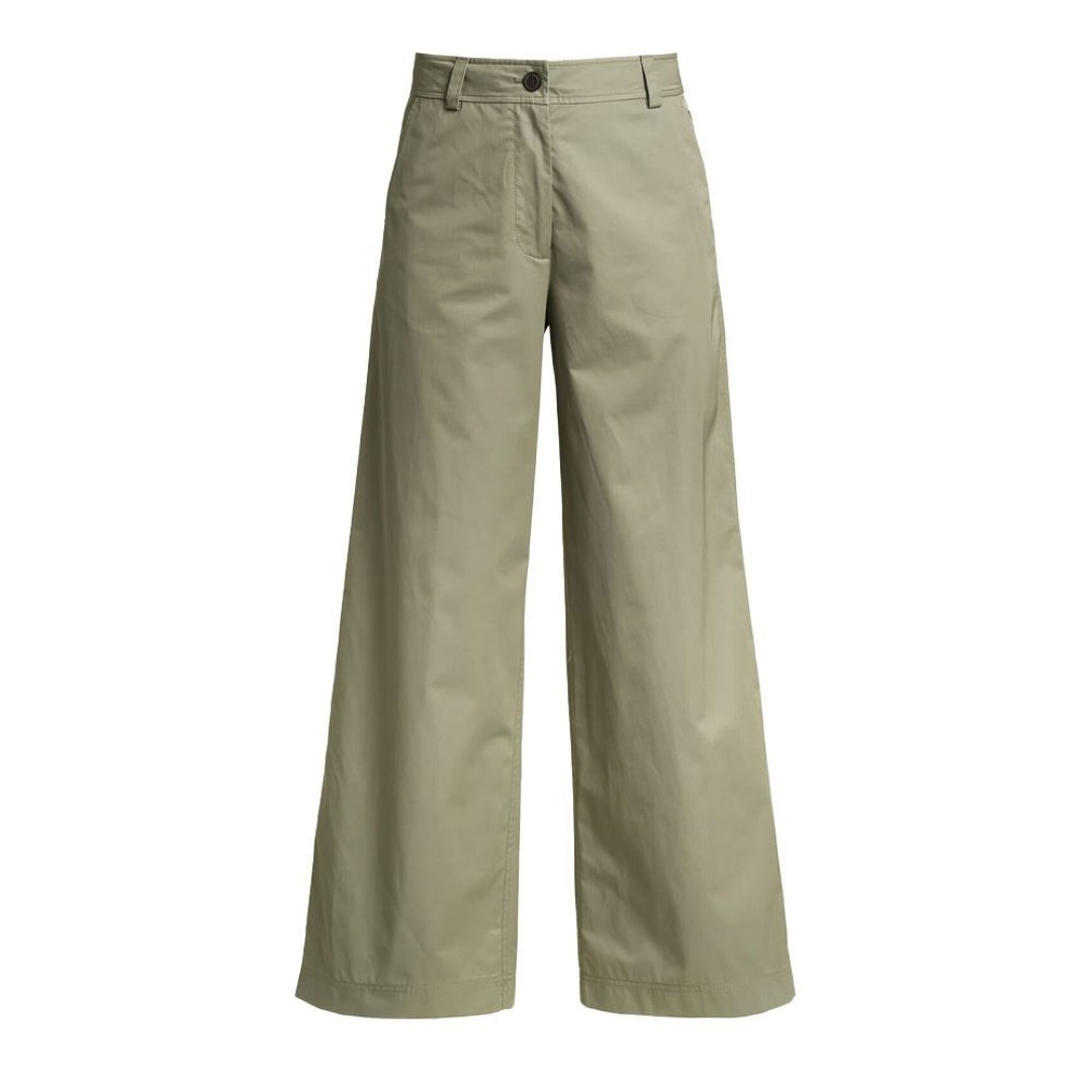 Parajumpers Amazonas Sage Green Wide Flared Trousers S