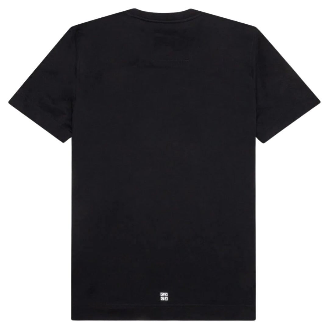 Givenchy Dragon Flames Design Slim Fit Black T-Shirt L