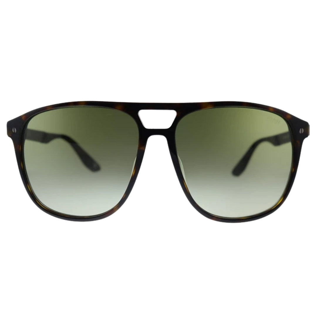 BMW Dark Havana Brown Frame Gradient Green Lens Sunglasses BW0001P - Style Centre Wholesale